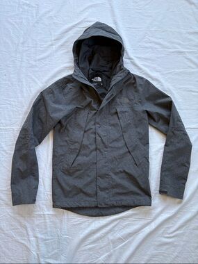 The North Face Dryvent Waterproof Men’s XS Hooded Raincoat - Heather Gray